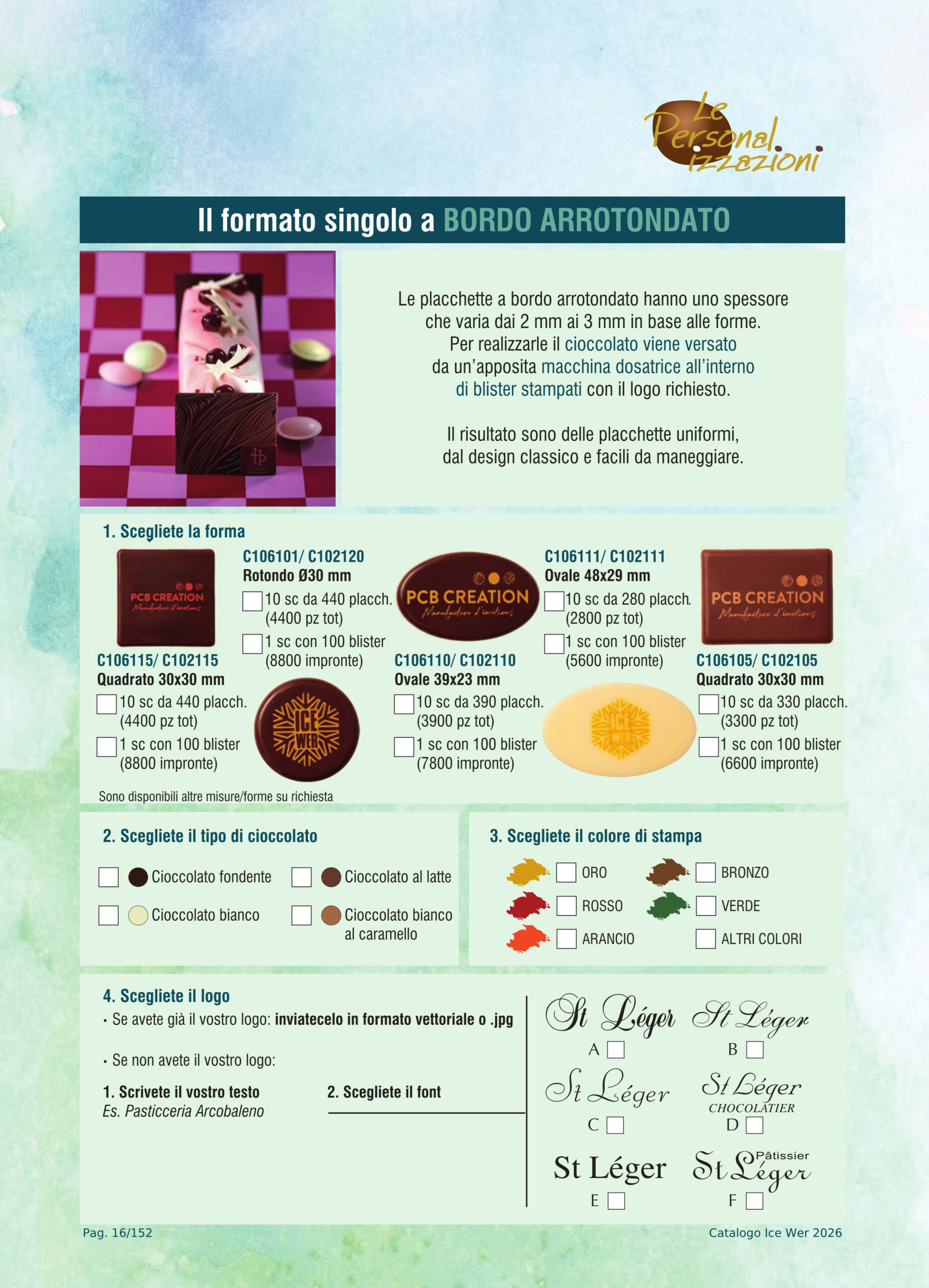 Il Formato Singolo a Bordo Arrotondato